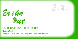 erika mut business card